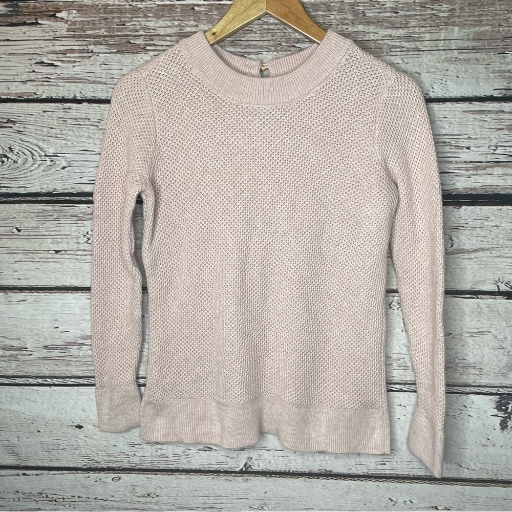 LOFT Petites SZ Medium Petite **See Measurements** Light Pink Pullover Sweater